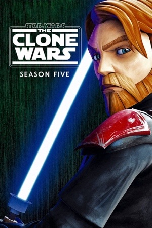 Animated Obi-Wan with a blue lightsaber against dark teal.