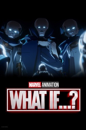 Animated heroes in a busy composition of clashing alternate versions.