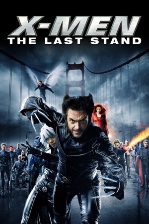 Wolverine leading the team across the Golden Gate Bridge, which is broken behind them.